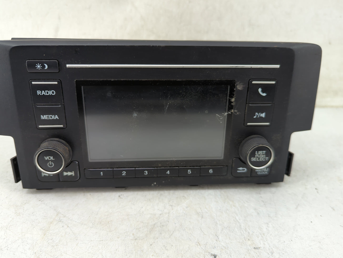2016-2017 Honda Civic Radio AM FM Cd Player Receiver Replacement P/N:39100-TBA-A11 CV-VH55E1GX Fits Fits 2016 2017 OEM Used 
