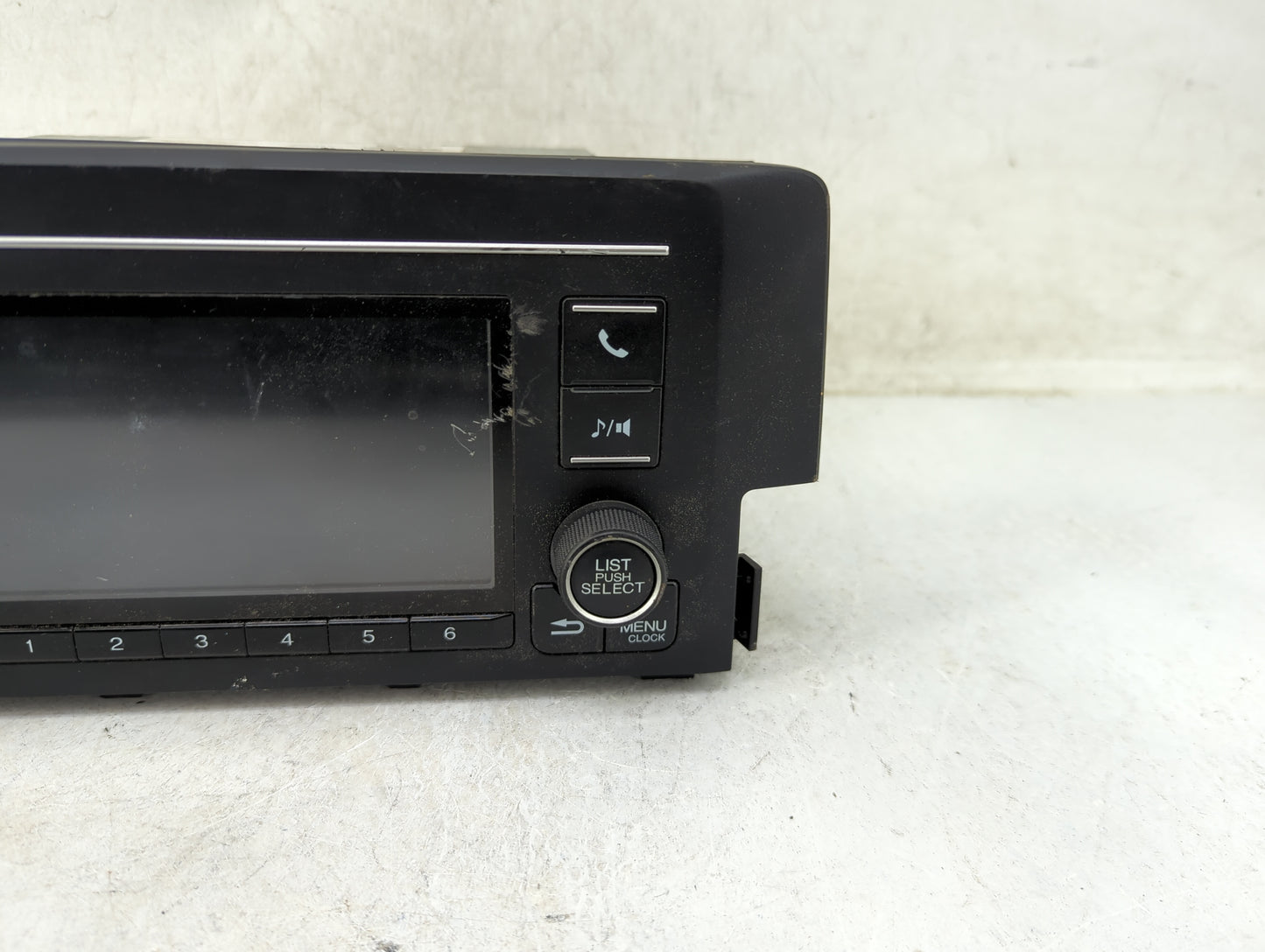2016-2017 Honda Civic Radio AM FM Cd Player Receiver Replacement P/N:39100-TBA-A11 CV-VH55E1GX Fits Fits 2016 2017 OEM Used 