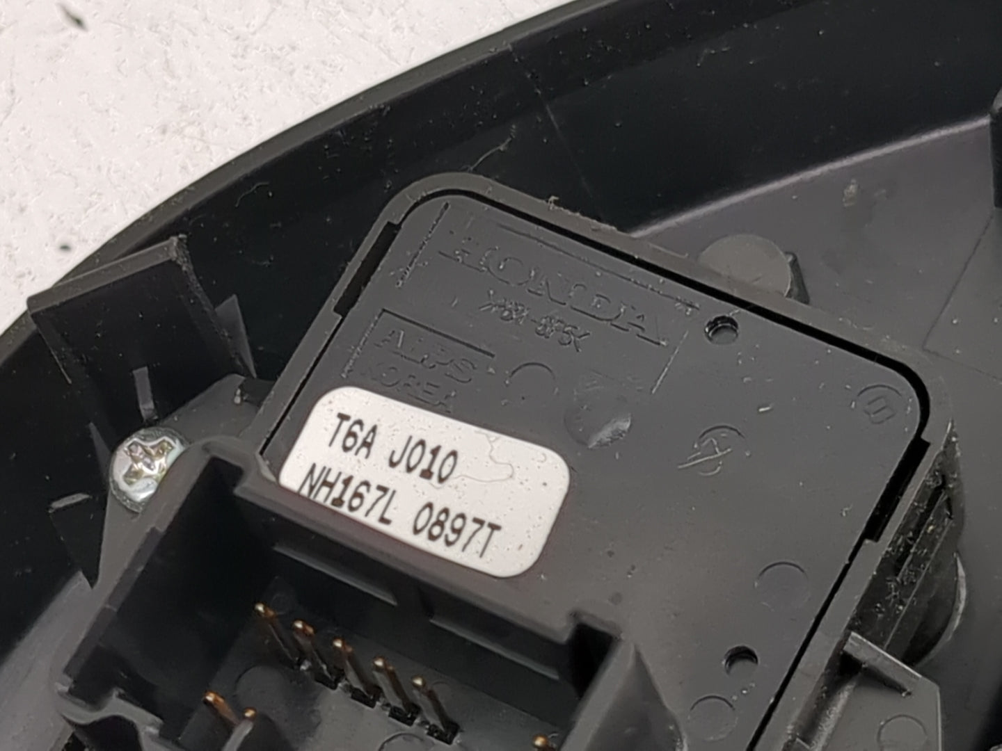 2016-2021 Honda Civic Master Power Window Switch Replacement Driver Side Left P/N:T6A J010 NH167L 0897T Fits OEM Used Auto P