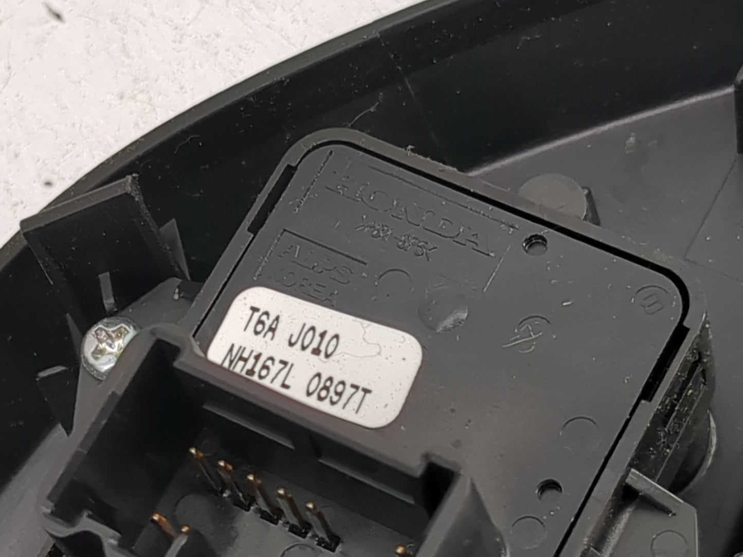 2016-2021 Honda Civic Master Power Window Switch Replacement Driver Side Left P/N:T6A J010 NH167L 0897T Fits OEM Used Auto P
