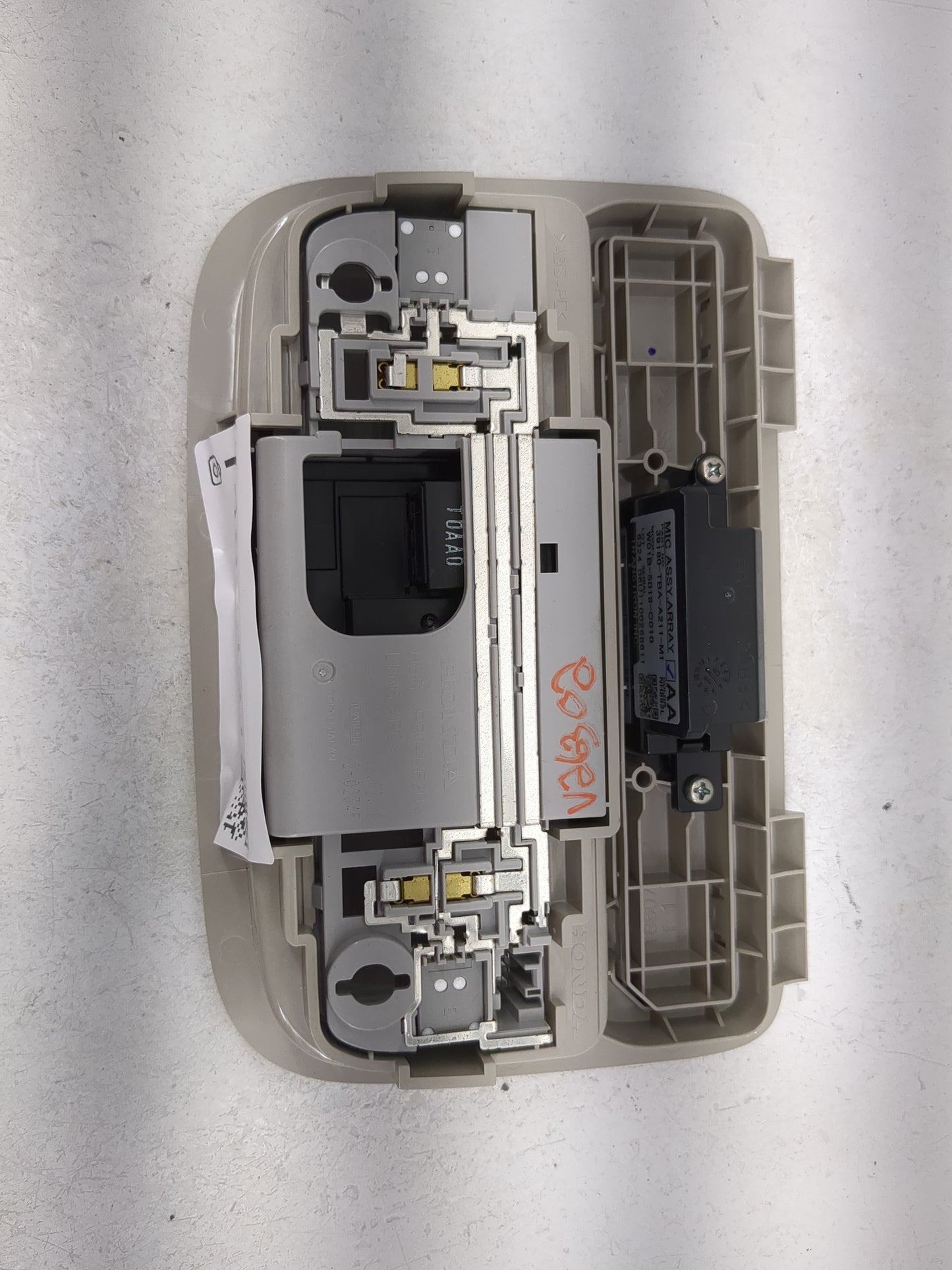 2017 Honda Civic Overhead Roof Console - Oemusedautoparts1.com