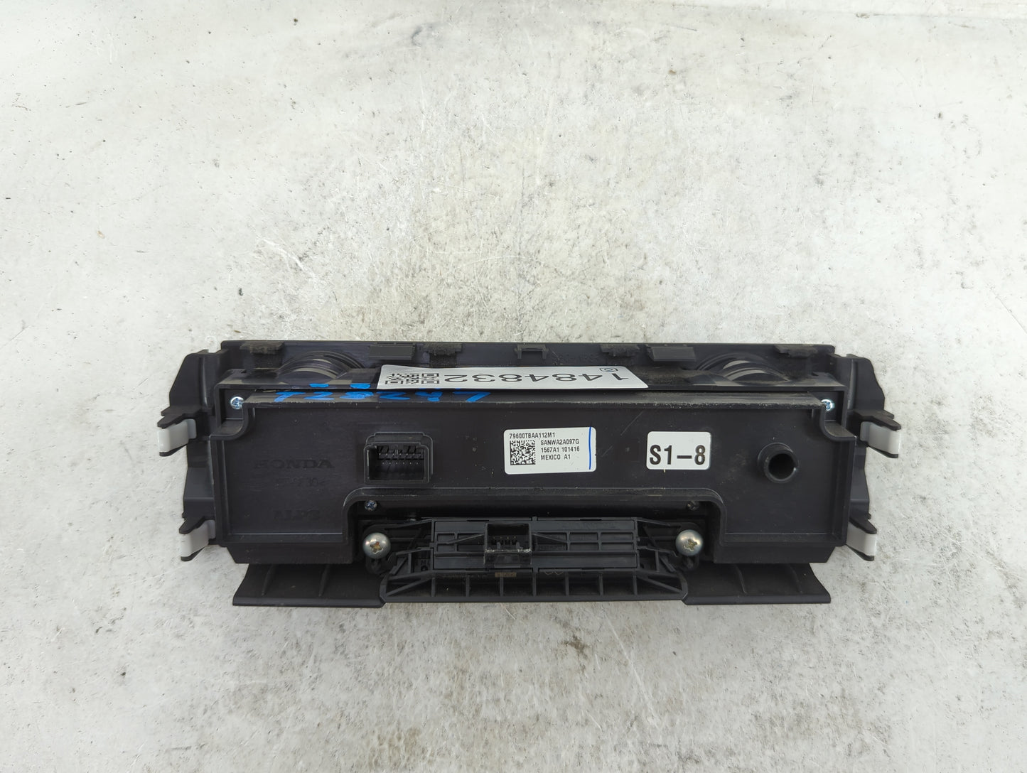 2016-2021 Honda Civic Climate Control Module Temperature AC/Heater Replacement P/N:79600TBAA112M1 SANWA2A097G Fits OEM Used 