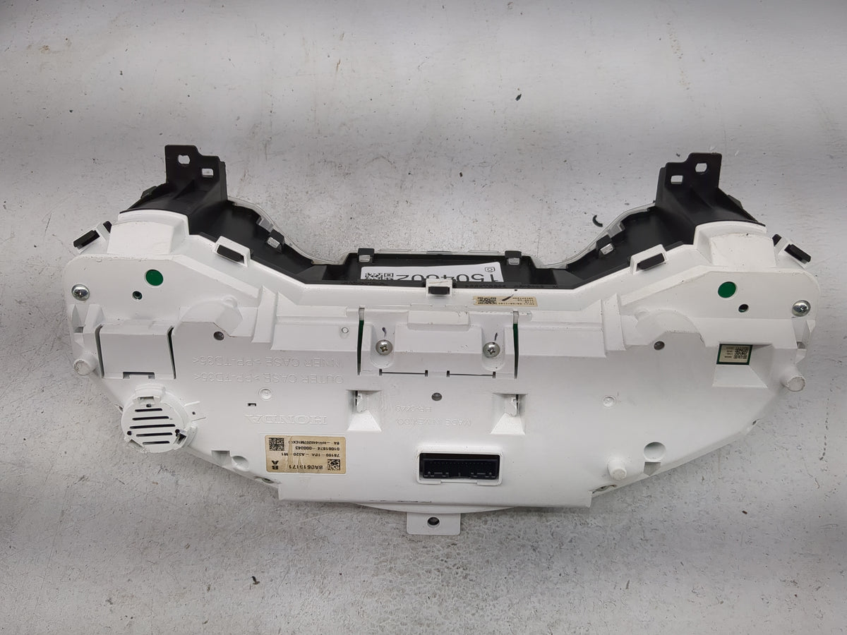 2016-2018 Honda Civic Instrument Cluster Speedometer Gauges P/N:78100-TBA-A320-M1 BA0615171 Miles:174K Fits Fits 2016 2017 2