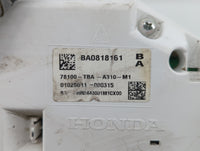 2016-2018 Honda Civic Instrument Cluster Speedometer Gauges P/N:78100-TBA-A310-M1 78100-TBA-A320-M1 Fits Fits 2016 2017 2018