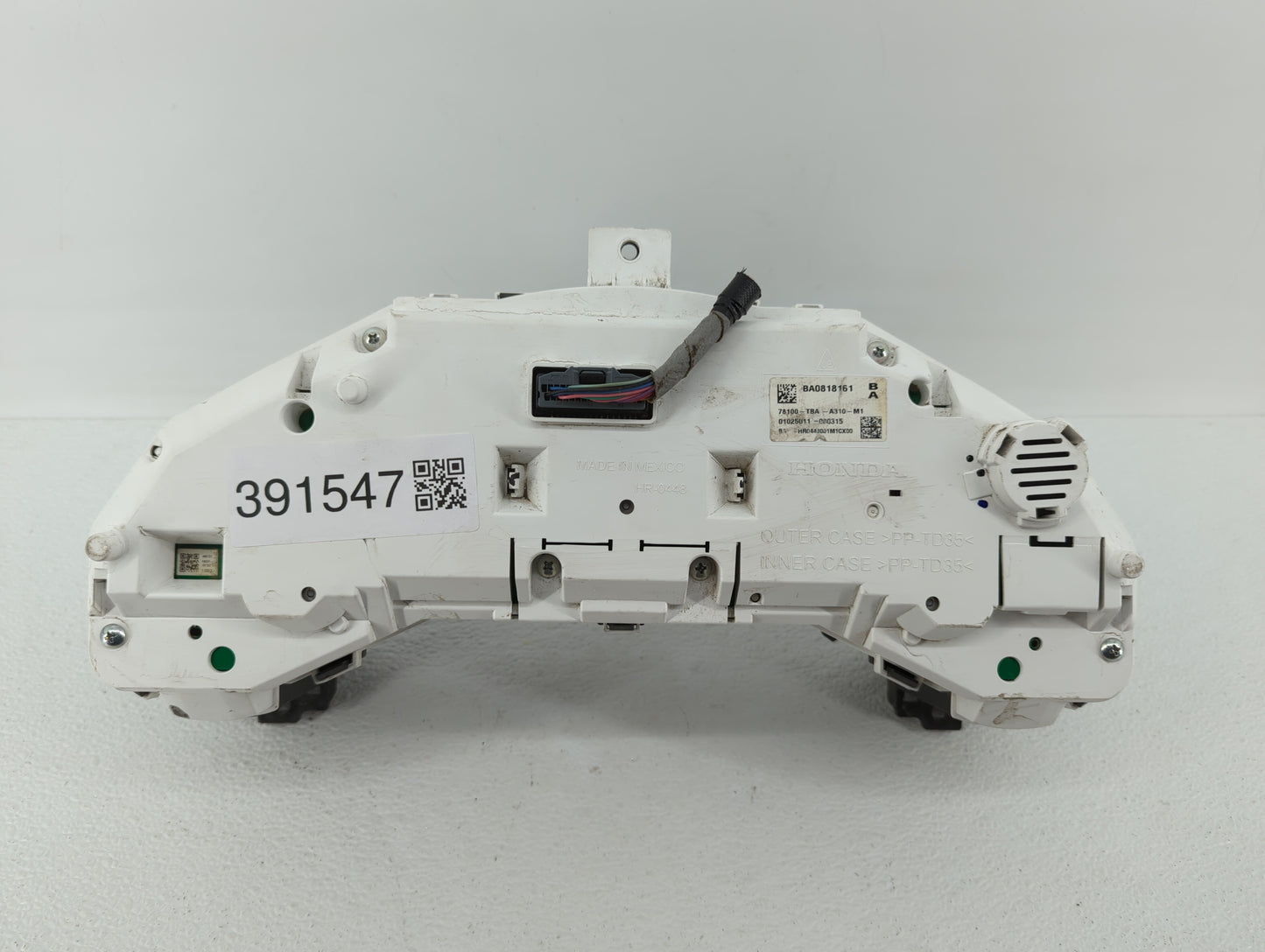 2016-2018 Honda Civic Instrument Cluster Speedometer Gauges P/N:78100-TBA-A310-M1 78100-TBA-A320-M1 Fits Fits 2016 2017 2018