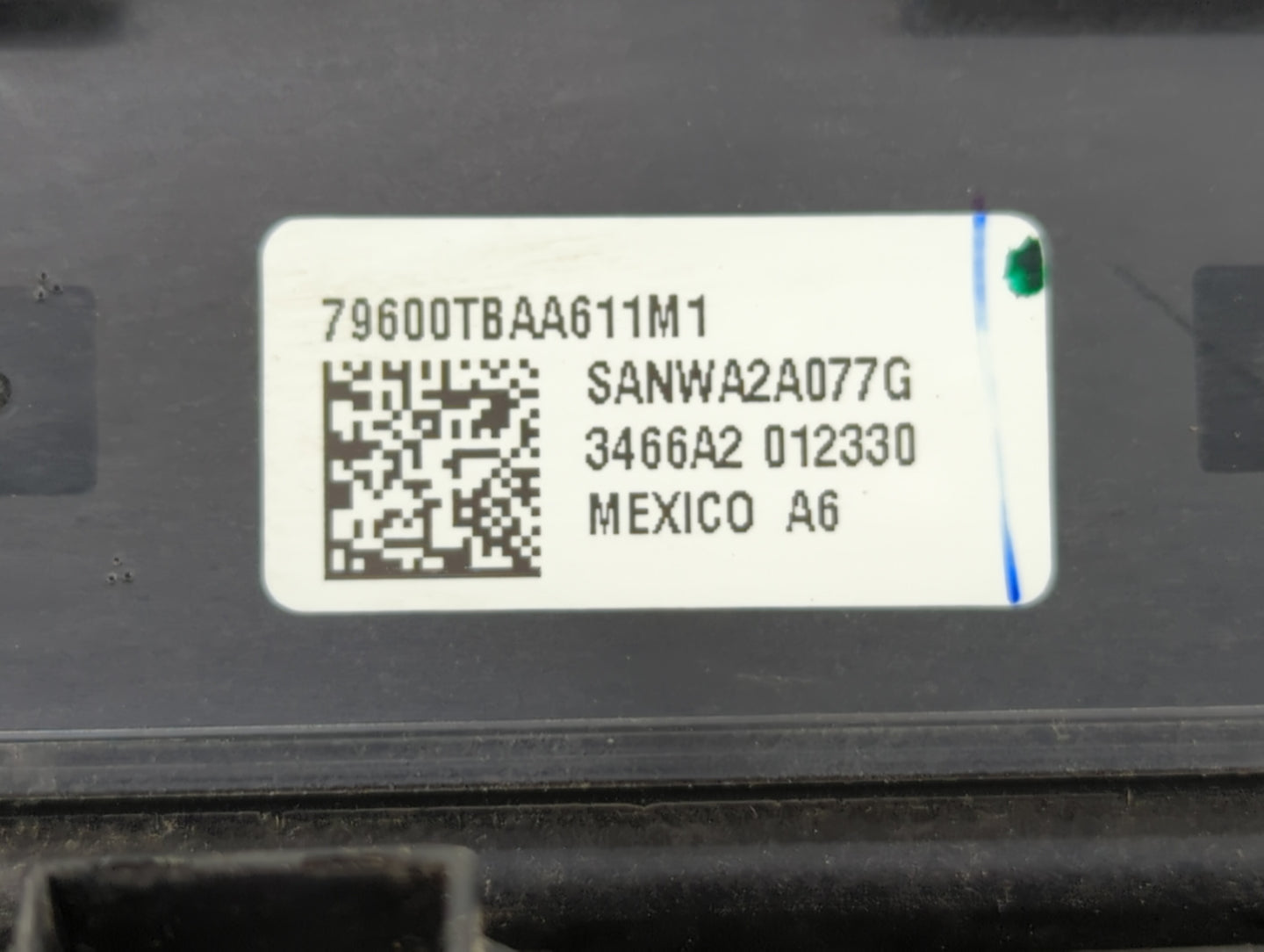 2016-2018 Honda Civic Climate Control Module Temperature AC/Heater Replacement P/N:79600-TBA-A611-M1 79600-TBA-C410-M1 Fits 