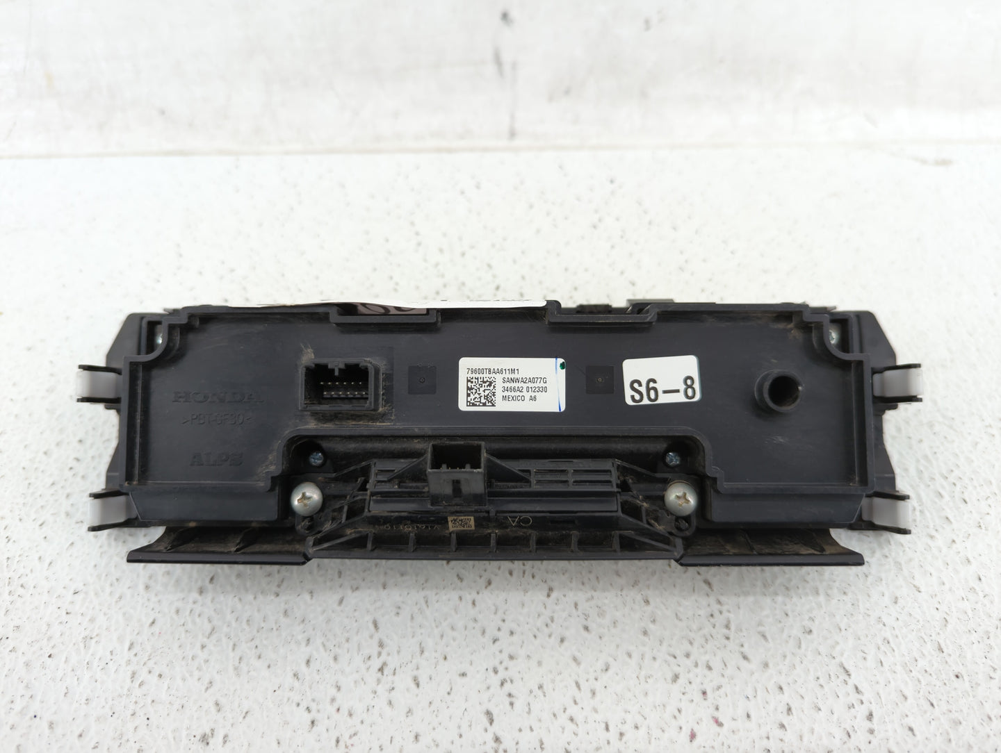 2016-2018 Honda Civic Climate Control Module Temperature AC/Heater Replacement P/N:79600-TBA-A611-M1 79600-TBA-C410-M1 Fits 