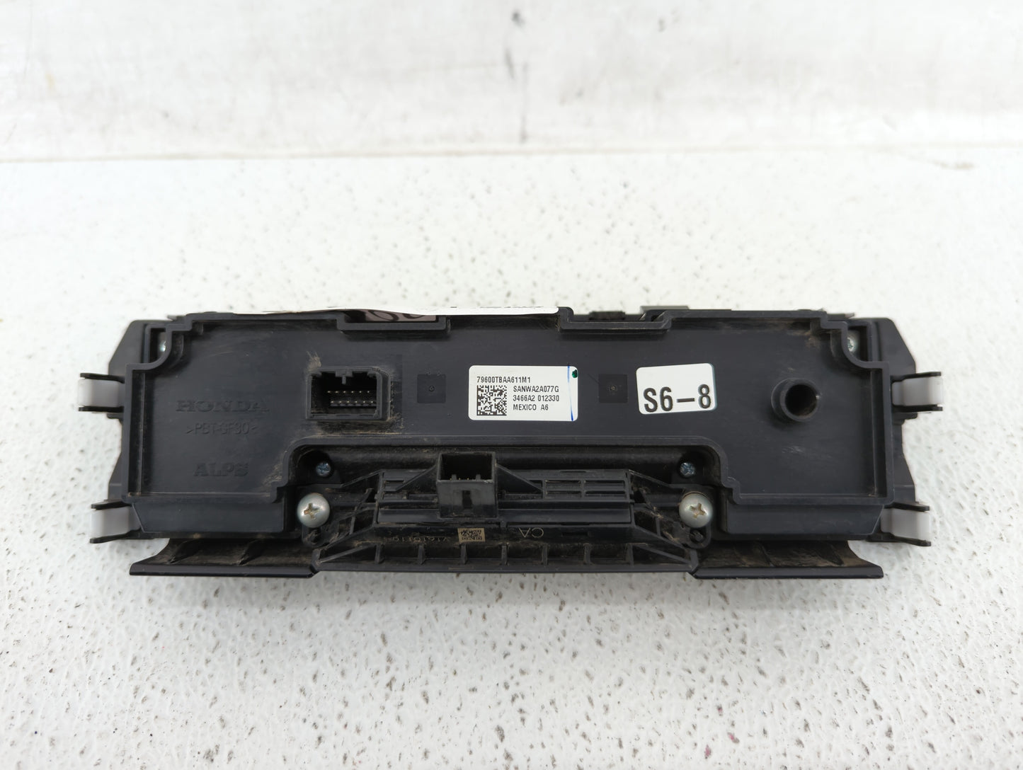 2016-2018 Honda Civic Climate Control Module Temperature AC/Heater Replacement P/N:79600-TBA-A611-M1 79600-TBA-C410-M1 Fits 