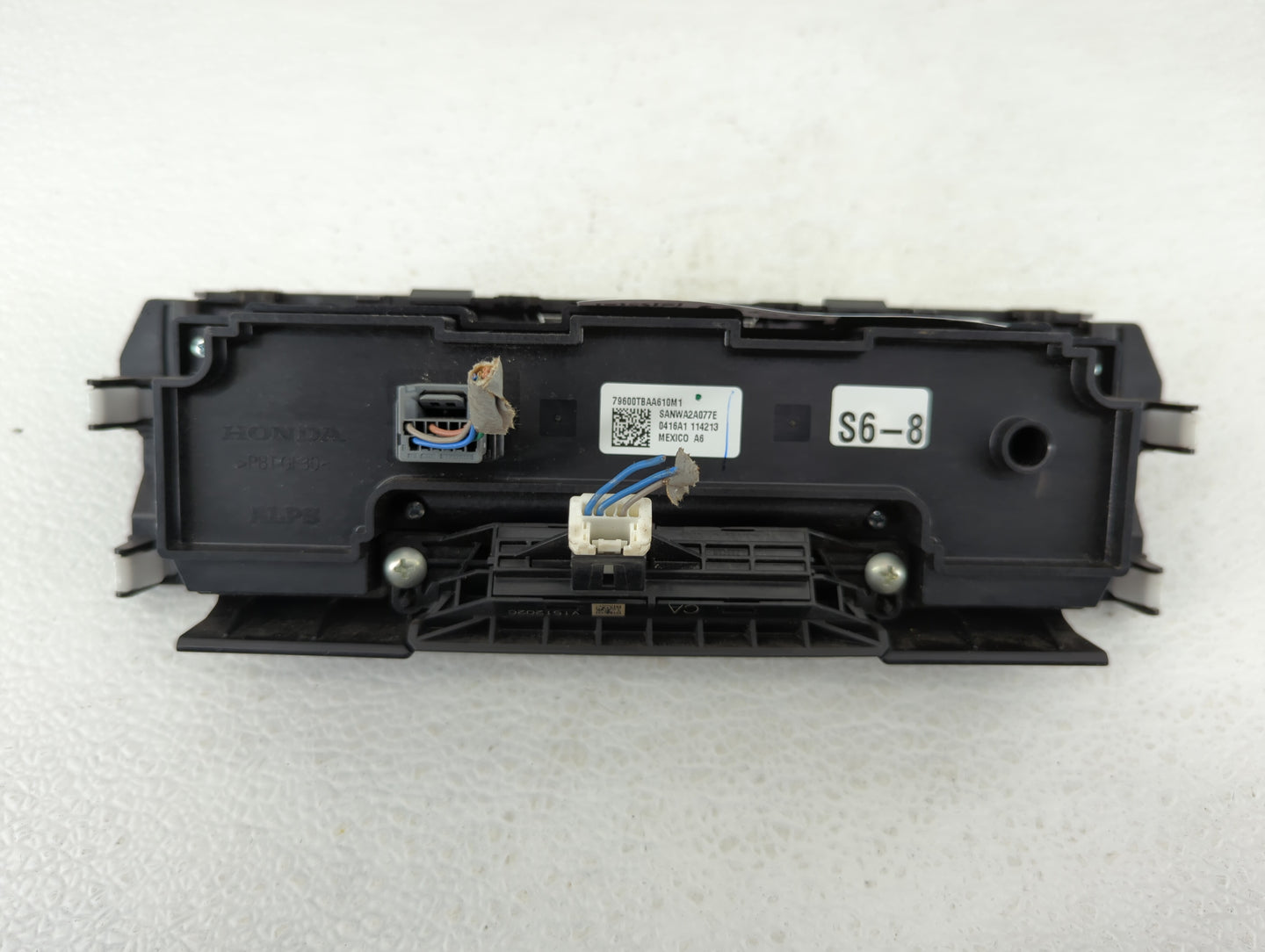 2016-2018 Honda Civic Climate Control Module Temperature AC/Heater Replacement P/N:79600-TBA-A610-M1 79600-TBA-A611-M1 Fits 