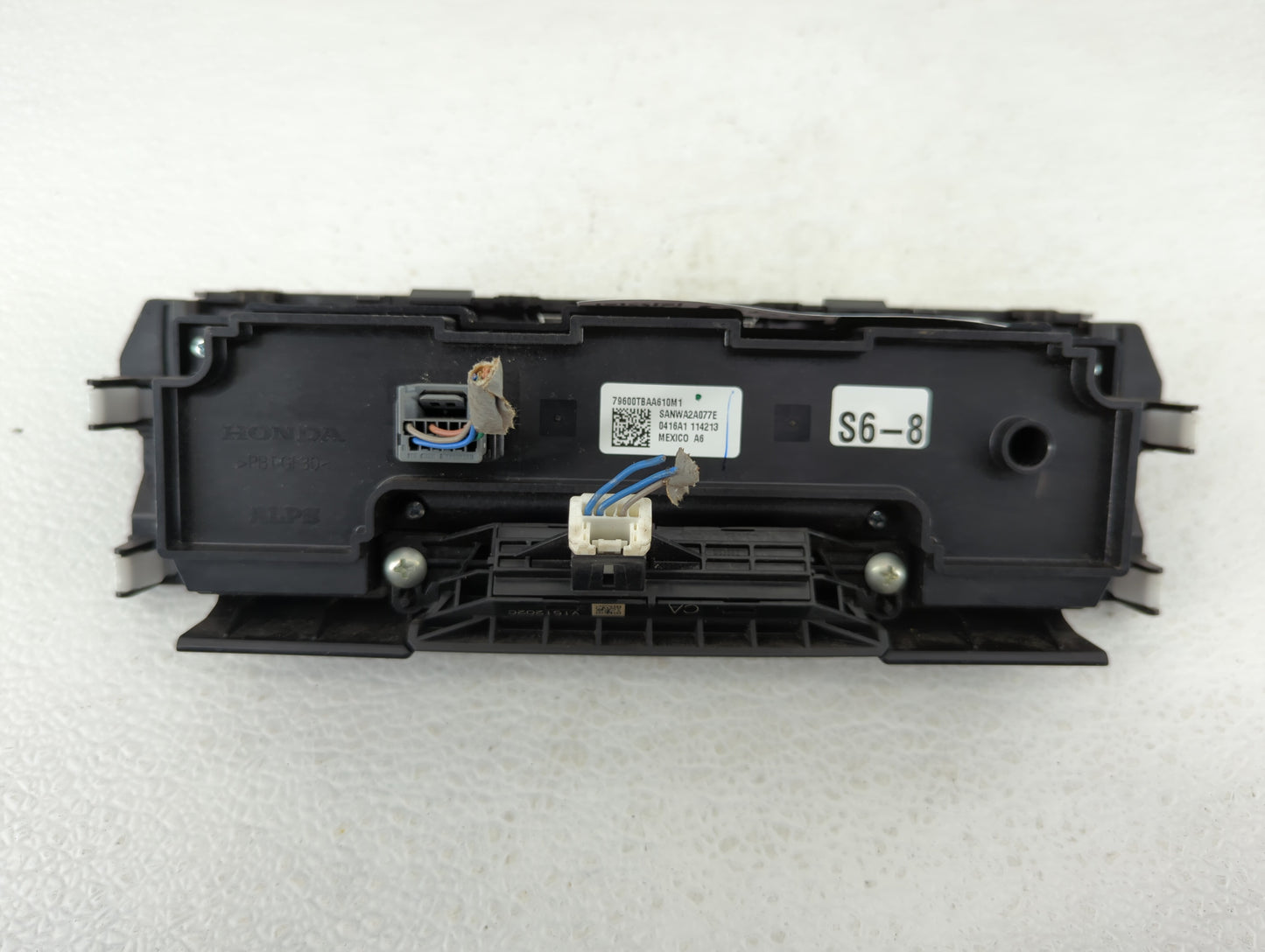 2016-2018 Honda Civic Climate Control Module Temperature AC/Heater Replacement P/N:79600-TBA-A610-M1 79600-TBA-A611-M1 Fits 