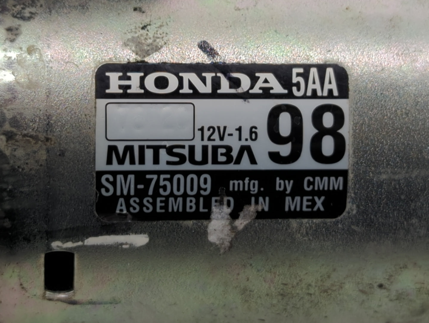 2016-2017 Honda Civic Car Starter Motor Solenoid OEM P/N:SM-75009 Fits Fits 2016 2017 2020 OEM Used Auto Parts - Oemusedauto