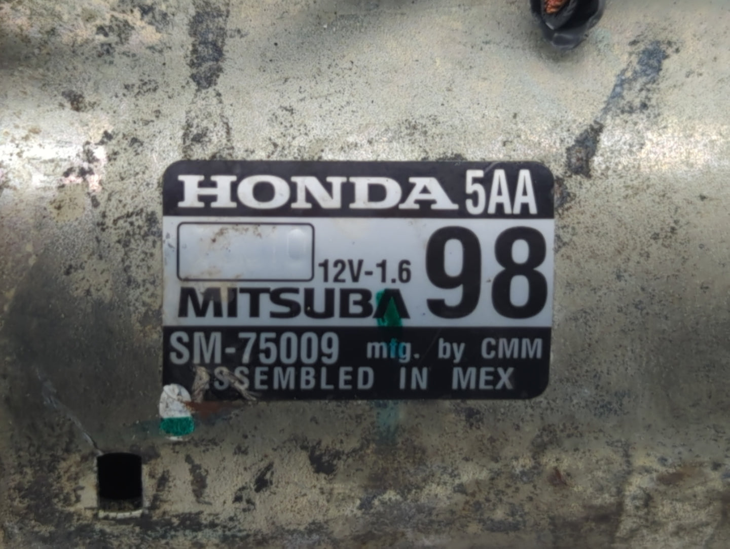 2016-2017 Honda Civic Car Starter Motor Solenoid OEM P/N:SM-75009 Fits Fits 2016 2017 2020 OEM Used Auto Parts - Oemusedauto