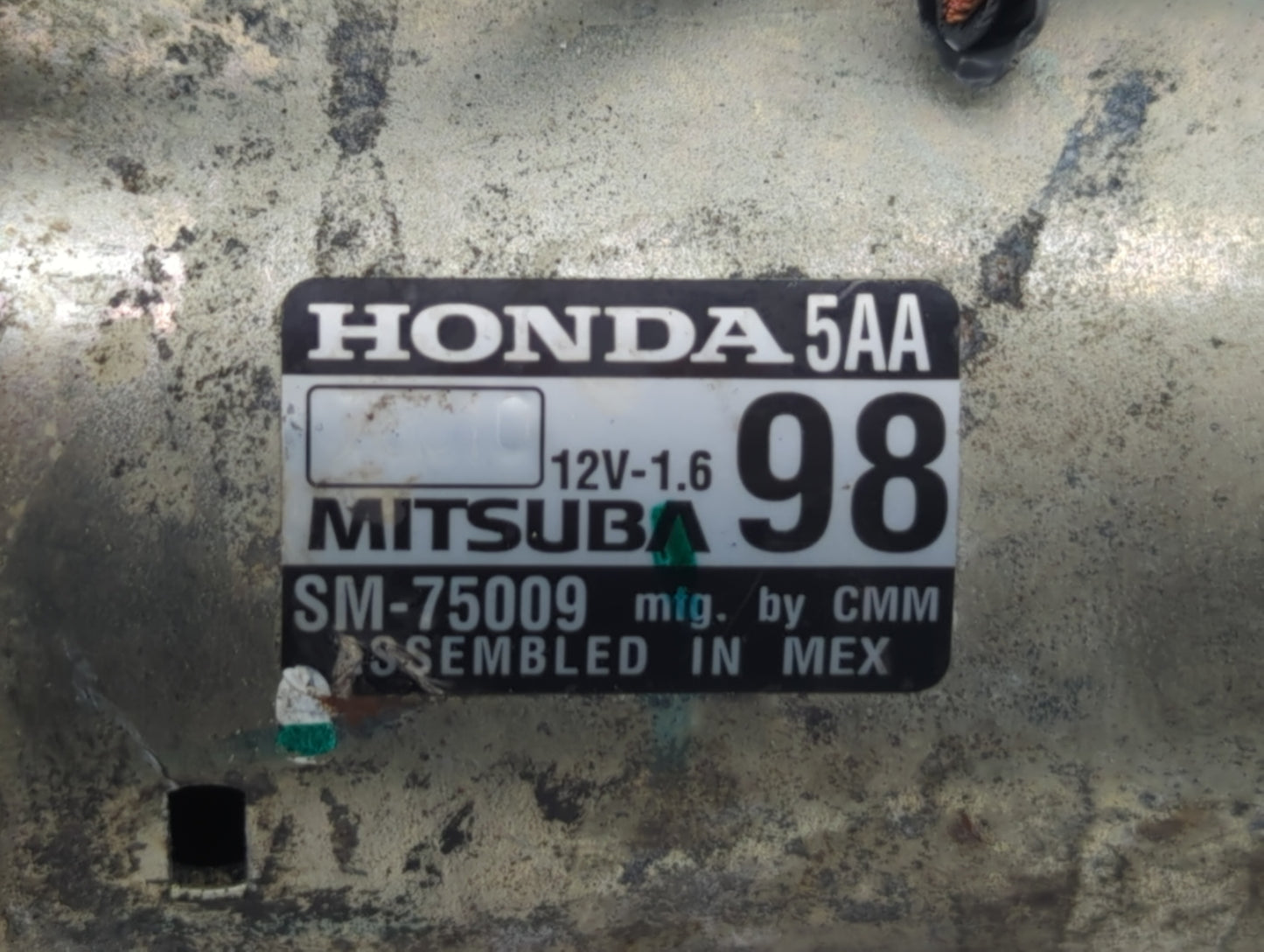 2016-2017 Honda Civic Car Starter Motor Solenoid OEM P/N:SM-75009 Fits Fits 2016 2017 2020 OEM Used Auto Parts - Oemusedauto