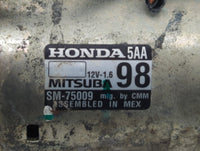 2016-2017 Honda Civic Car Starter Motor Solenoid OEM P/N:SM-75009 Fits Fits 2016 2017 2020 OEM Used Auto Parts - Oemusedauto