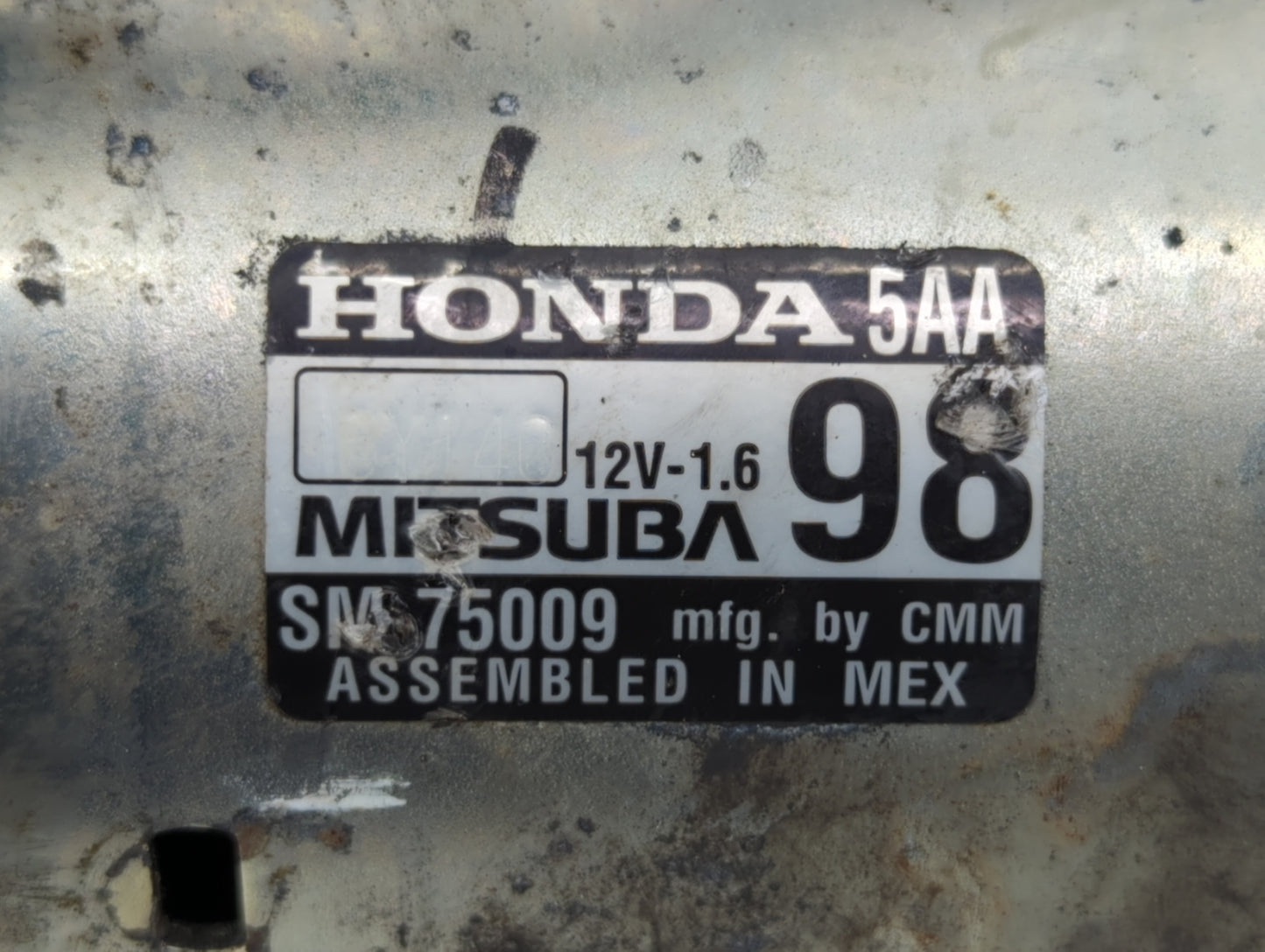 2016-2017 Honda Civic Car Starter Motor Solenoid OEM P/N:SM-75009 Fits Fits 2016 2017 2020 OEM Used Auto Parts - Oemusedauto