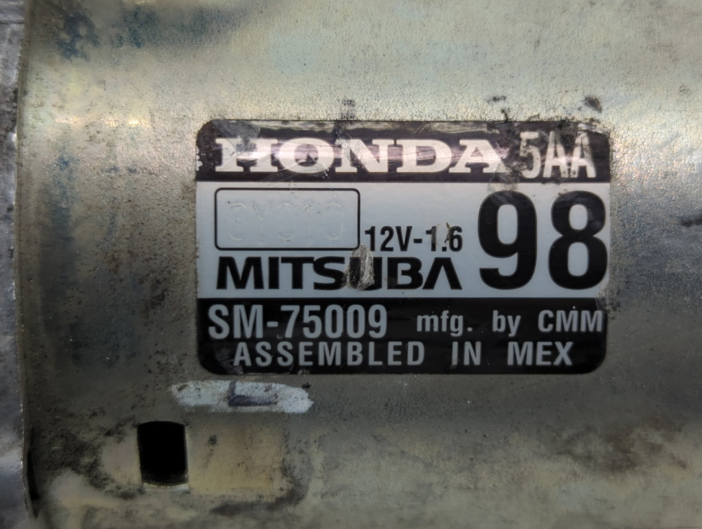 2016-2017 Honda Civic Car Starter Motor Solenoid OEM P/N:SM-75009 Fits Fits 2016 2017 2020 OEM Used Auto Parts - Oemusedauto