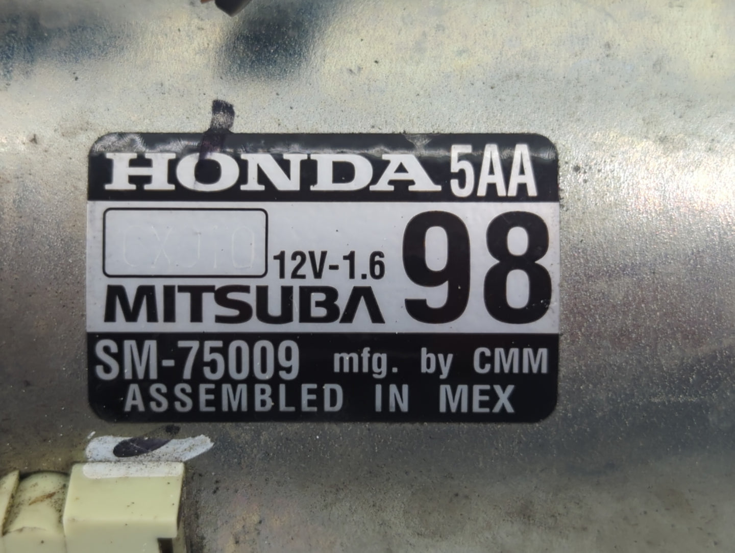 2016-2017 Honda Civic Car Starter Motor Solenoid OEM P/N:SM-75009 Fits Fits 2016 2017 2020 OEM Used Auto Parts - Oemusedauto