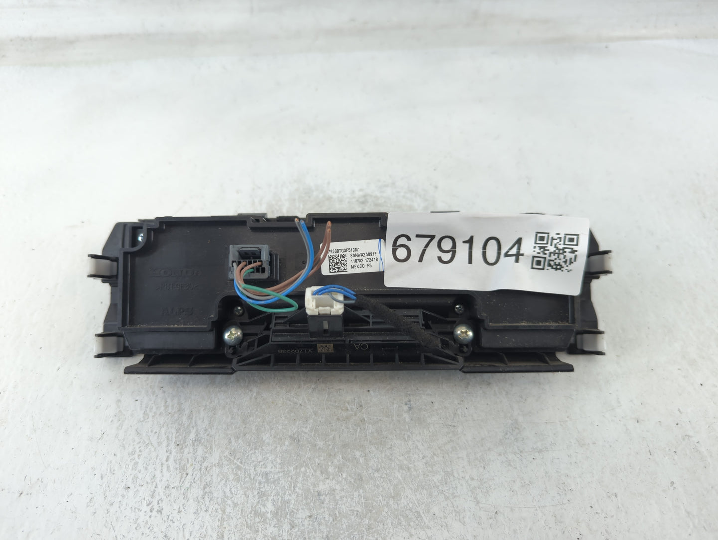 2017-2018 Honda Civic Climate Control Module Temperature AC/Heater Replacement P/N:79600TGGF510M1 Fits Fits 2017 2018 OEM Us