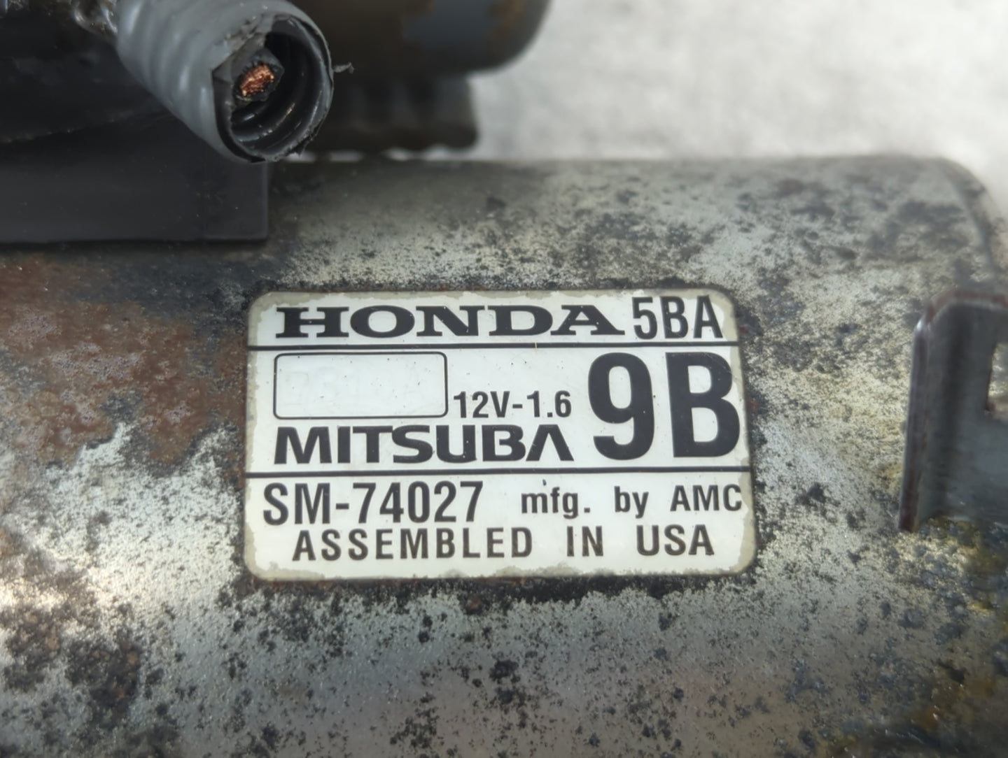 2016-2021 Honda Civic Car Starter Motor Solenoid OEM P/N:SM-74027 Fits Fits 2016 2017 2018 2019 2020 2021 OEM Used Auto Part