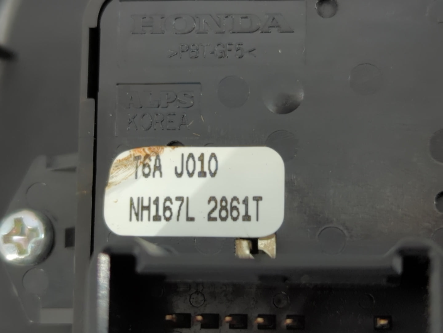 2016-2021 Honda Civic Master Power Window Switch Replacement Driver Side Left P/N:NH167L 2861T T6A J010 Fits OEM Used Auto P