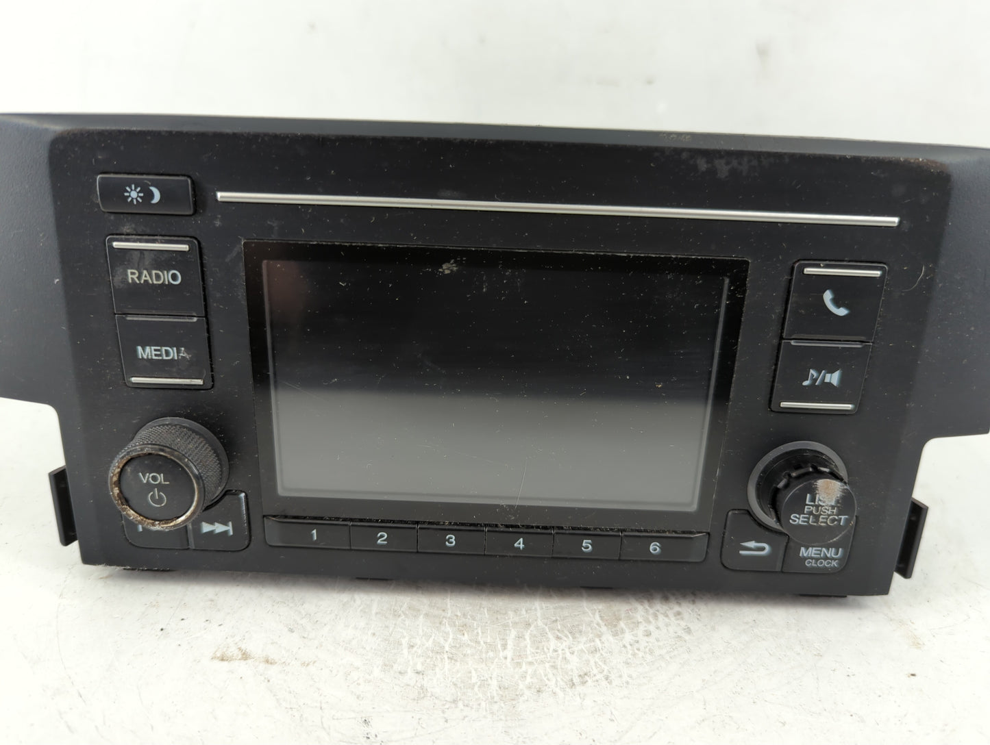 2016-2017 Honda Civic Radio AM FM Cd Player Receiver Replacement P/N:9100-TBA-A11 Fits Fits 2016 2017 OEM Used Auto Parts - 