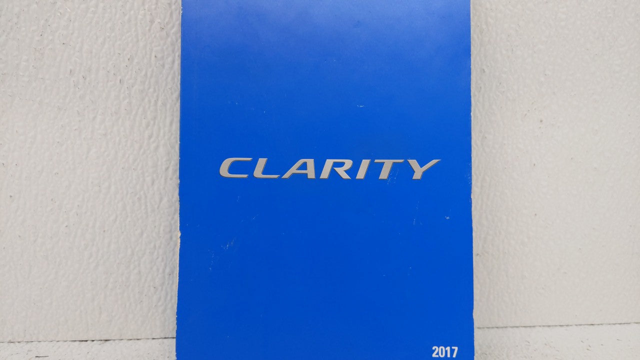 2017 Honda Clarity Owners Manual Book Guide OEM Used Auto Parts - Oemusedautoparts1.com