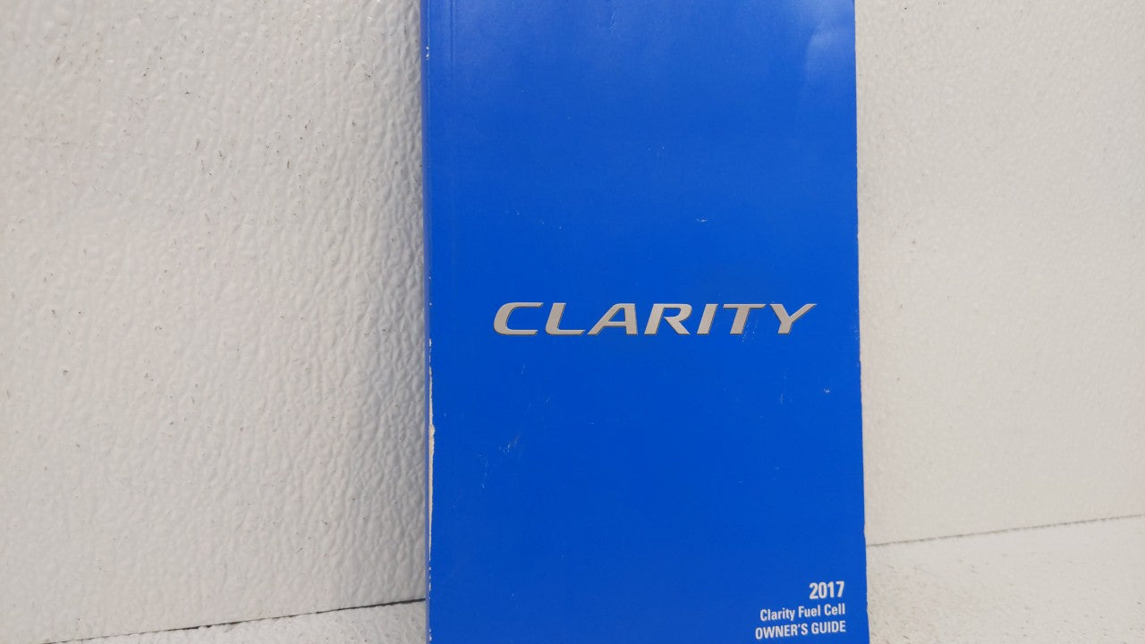 2017 Honda Clarity Owners Manual Book Guide OEM Used Auto Parts - Oemusedautoparts1.com