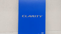 2017 Honda Clarity Owners Manual Book Guide OEM Used Auto Parts - Oemusedautoparts1.com