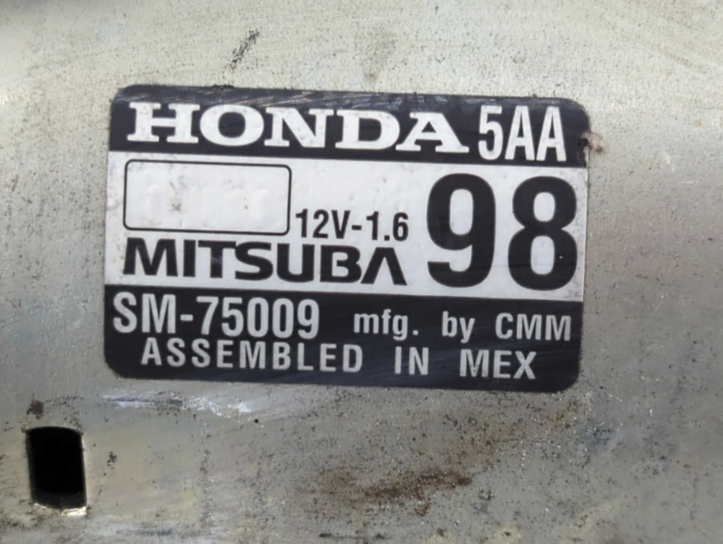 2020 Honda Cr-V Car Starter Motor Solenoid OEM P/N:SM-75009 Fits Fits 2016 2017 OEM Used Auto Parts - Oemusedautoparts1.com
