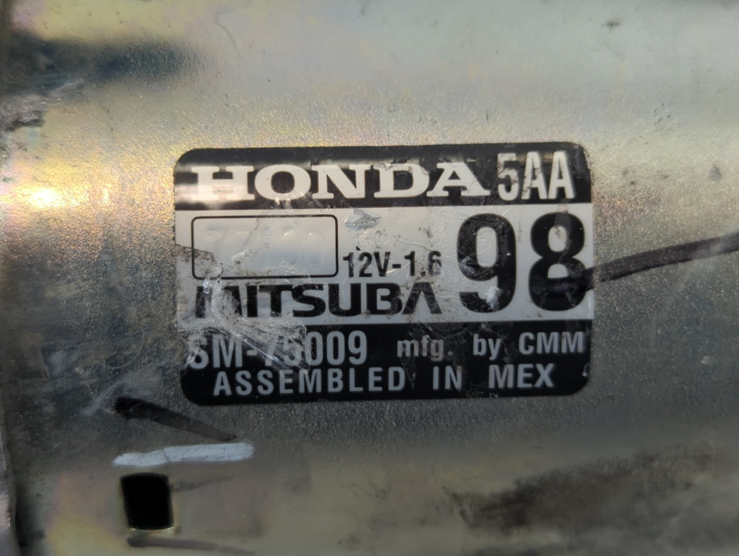 2020 Honda Cr-V Car Starter Motor Solenoid OEM P/N:SM-75009 Fits Fits 2016 2017 OEM Used Auto Parts - Oemusedautoparts1.com