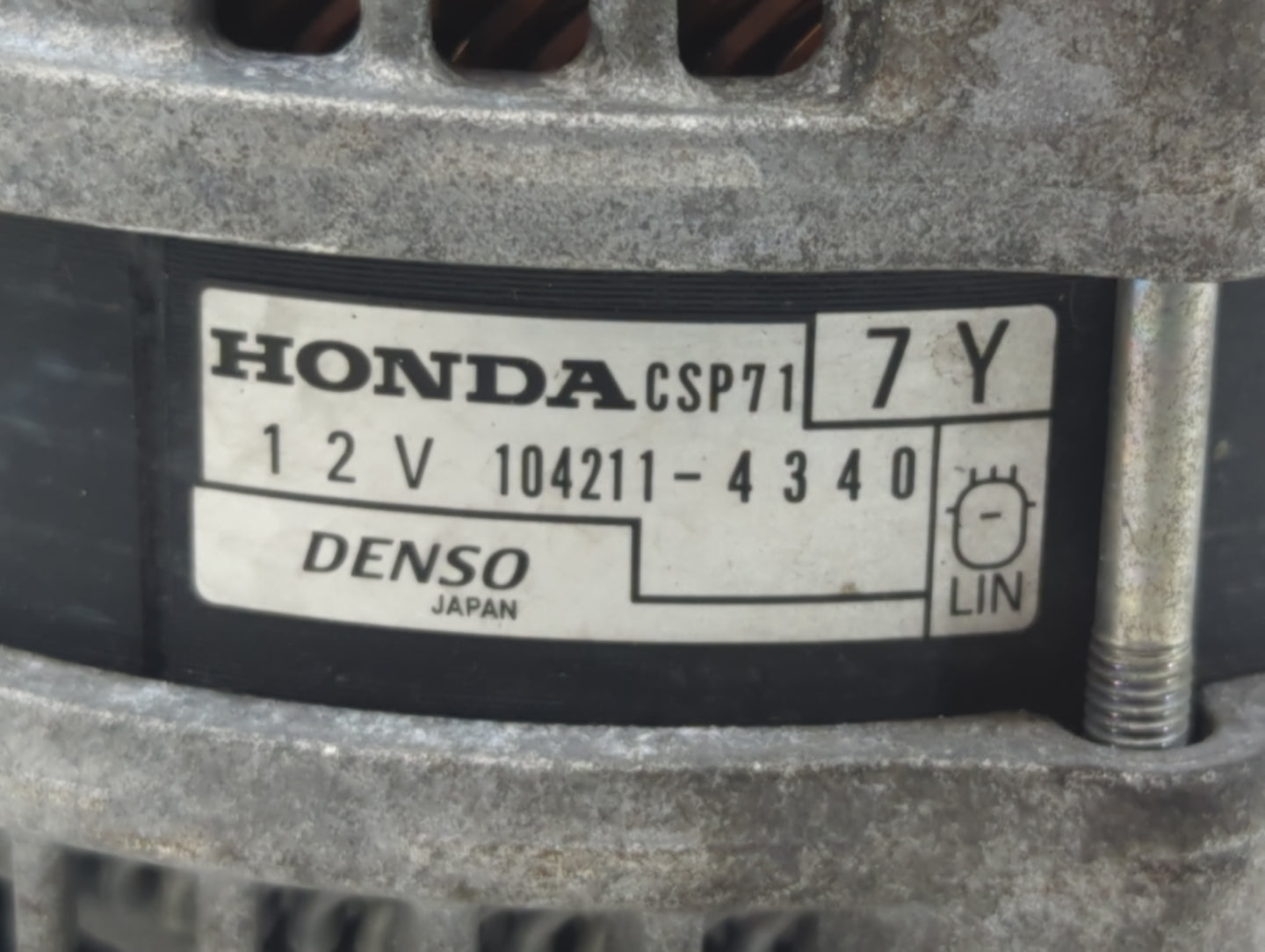 2020-2022 Honda Cr-V Alternator Replacement Generator Charging Assembly Engine OEM P/N:104211-4340 Fits OEM Used Auto Parts 