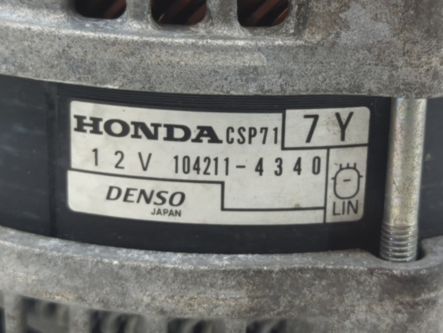 2020-2022 Honda Cr-V Alternator Replacement Generator Charging Assembly Engine OEM P/N:104211-4340 Fits OEM Used Auto Parts 