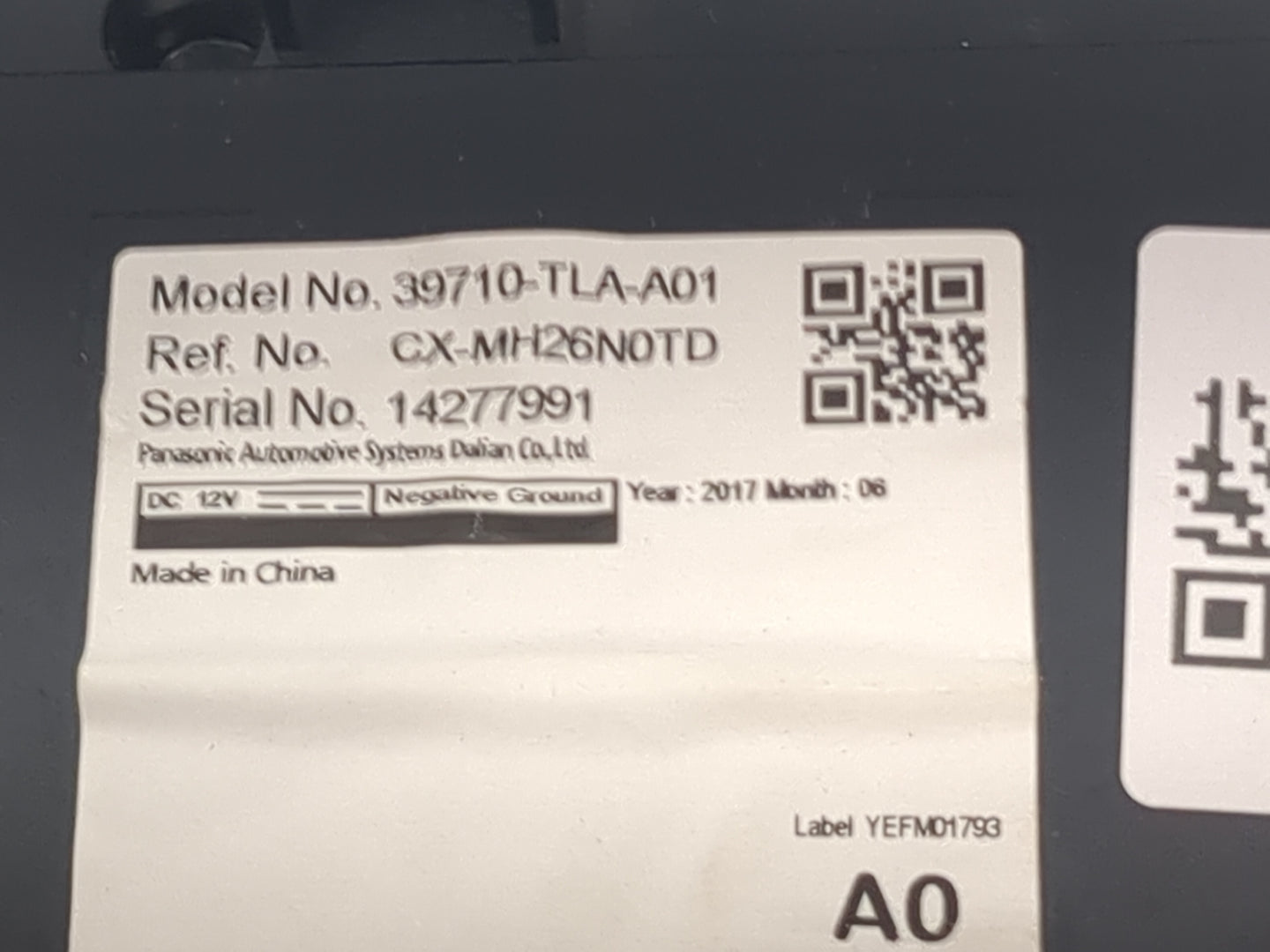 2017 Honda Crv Information Display Screen 1471484 - Oemusedautoparts1.com