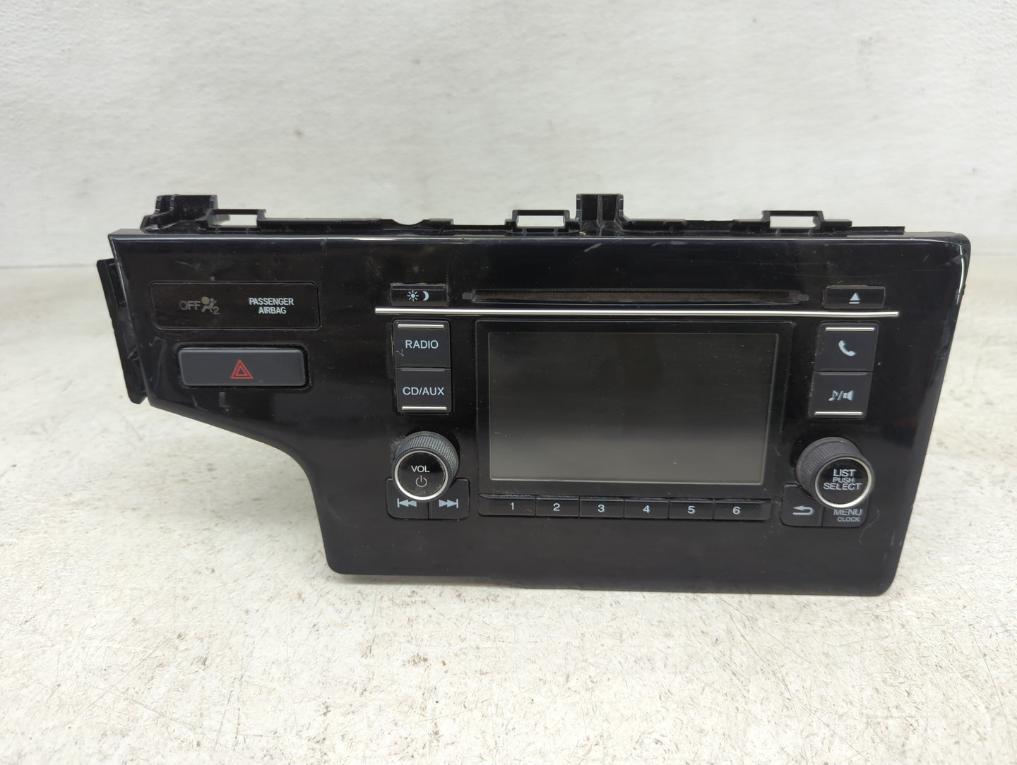 2017 Honda Fit Radio AM FM Cd Player Receiver Replacement P/N:39100-T5R-A81 Fits OEM Used Auto Parts - Oemusedautoparts1.com