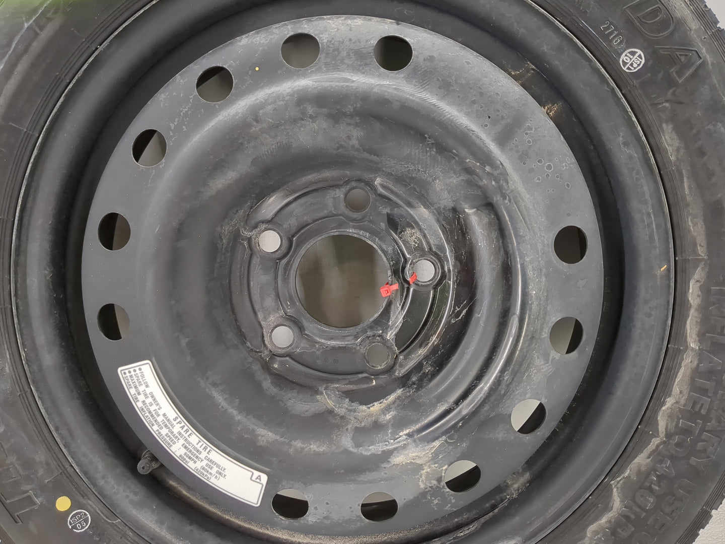 2016-2022 Honda Hr-v Spare Donut Tire Wheel Rim Oem - Oemusedautoparts1.com