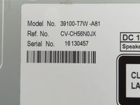 2017 Honda Hr-V Radio AM FM Cd Player Receiver Replacement P/N:39100-T7W-A81 Fits OEM Used Auto Parts - Oemusedautoparts1.co