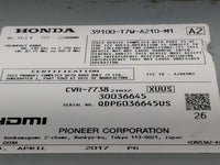 2017 Honda Hr-V Radio AM FM Cd Player Receiver Replacement P/N:39100-T7W-A210-M1 Fits OEM Used Auto Parts - Oemusedautoparts