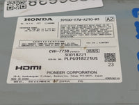 2017 Honda Hr-V Radio AM FM Cd Player Receiver Replacement P/N:39100-T7W-A210-M1 Fits OEM Used Auto Parts - Oemusedautoparts