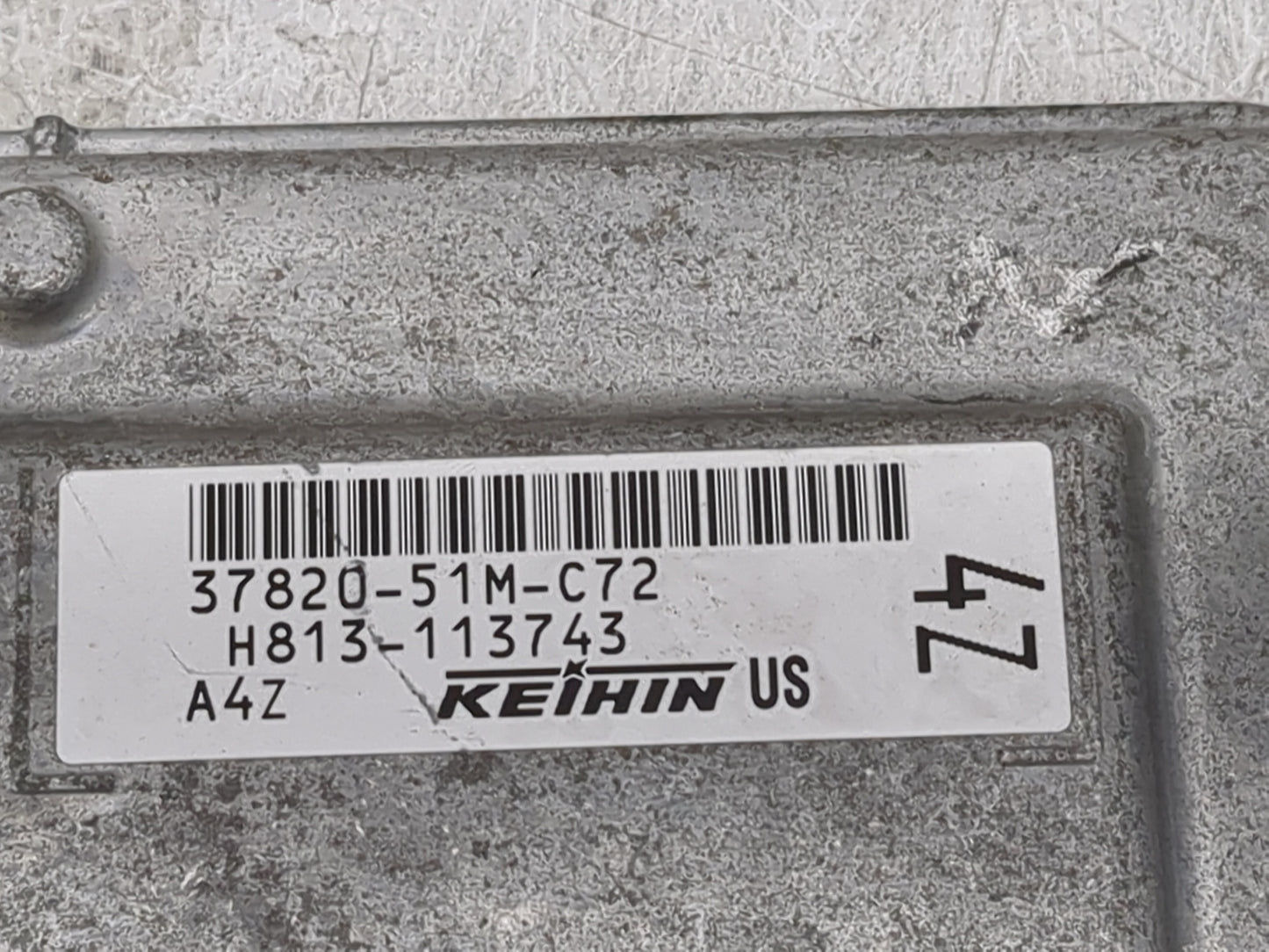 2017 Honda Hr-V PCM Engine Control Computer ECU ECM PCU OEM P/N:37820-51M-C72 Fits OEM Used Auto Parts - Oemusedautoparts1.c
