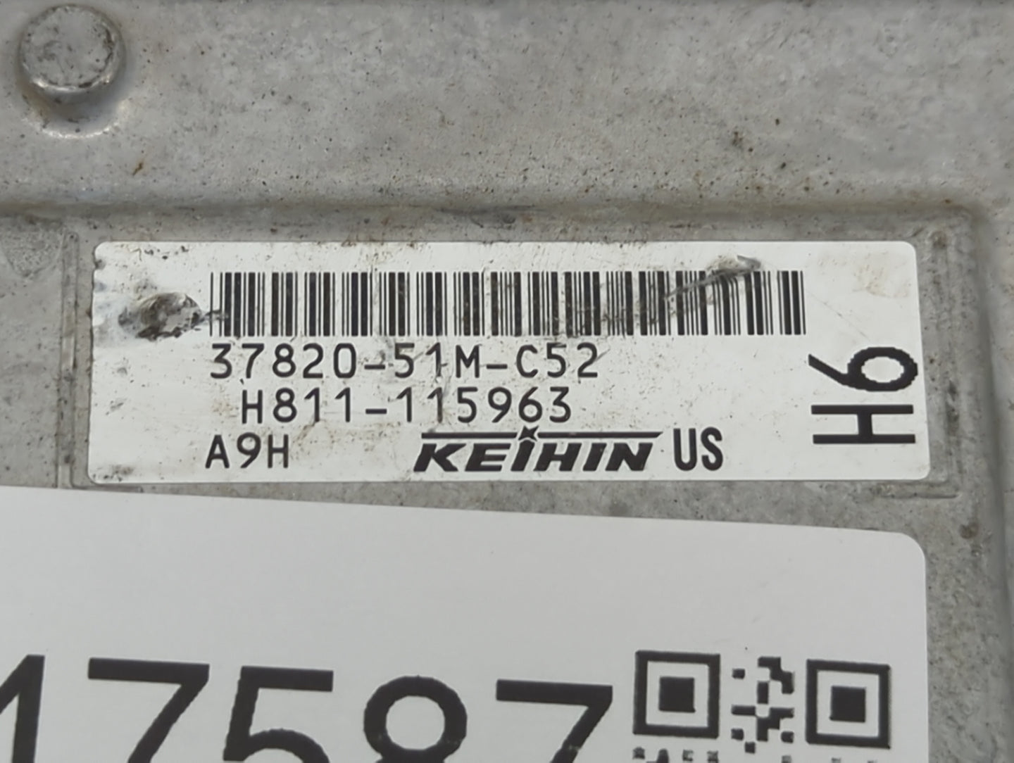 2017 Honda Hr-V PCM Engine Control Computer ECU ECM PCU OEM P/N:37820-51M-C52 Fits OEM Used Auto Parts - Oemusedautoparts1.c