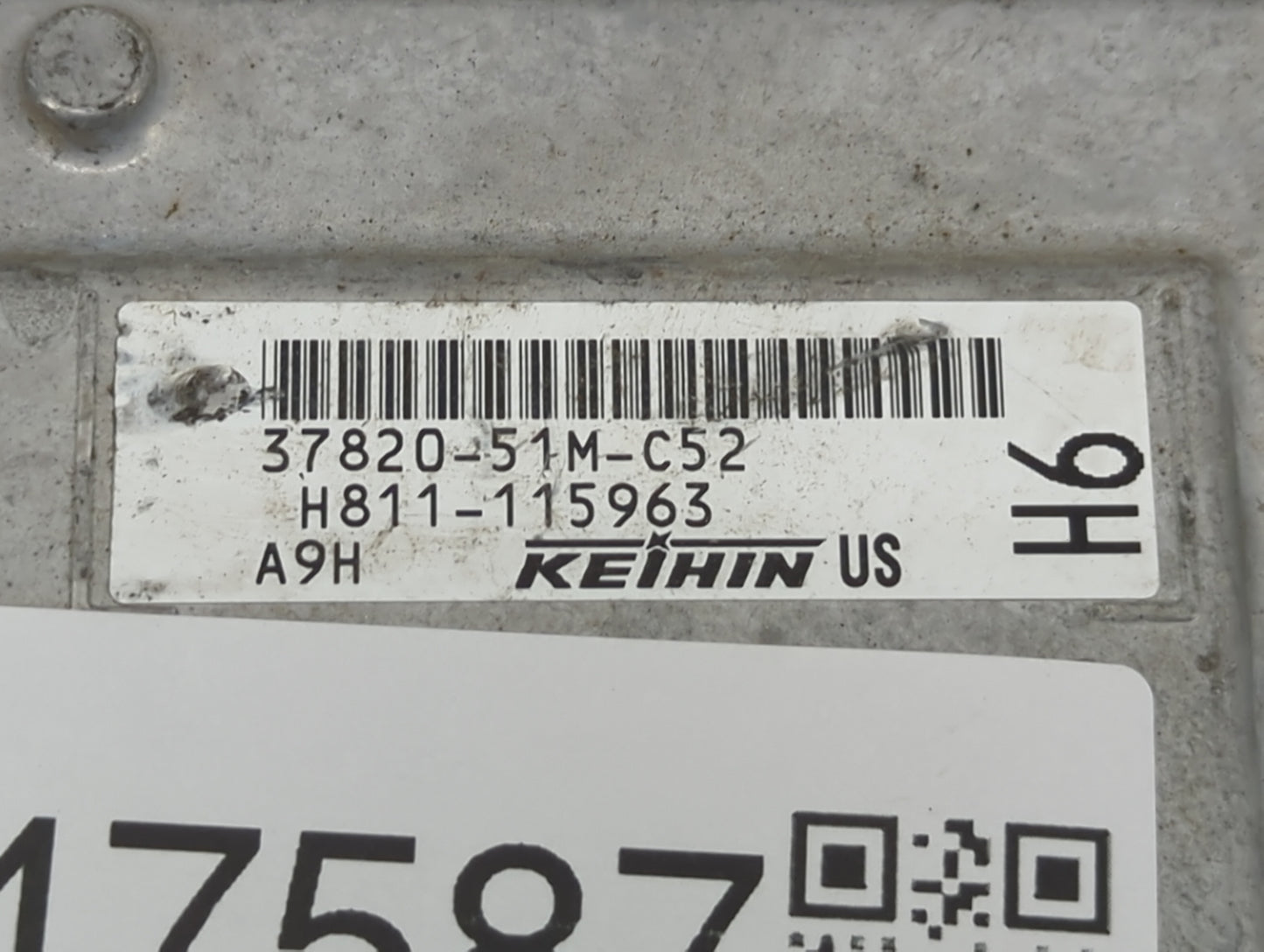 2017 Honda Hr-V PCM Engine Control Computer ECU ECM PCU OEM P/N:37820-51M-C52 Fits OEM Used Auto Parts - Oemusedautoparts1.c