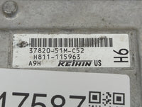 2017 Honda Hr-V PCM Engine Control Computer ECU ECM PCU OEM P/N:37820-51M-C52 Fits OEM Used Auto Parts - Oemusedautoparts1.c