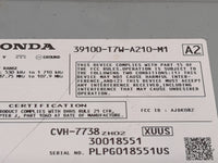 2017 Honda Hr-V Radio AM FM Cd Player Receiver Replacement P/N:39100-T7W-A210-M1 CVH-7738, AJDK082, PLPG018551US Fits OEM Us