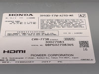 2017 Honda Hr-V Radio AM FM Cd Player Receiver Replacement P/N:39100-T7W-A210-M1 CVH-7738, AJDK082 Fits OEM Used Auto Parts 
