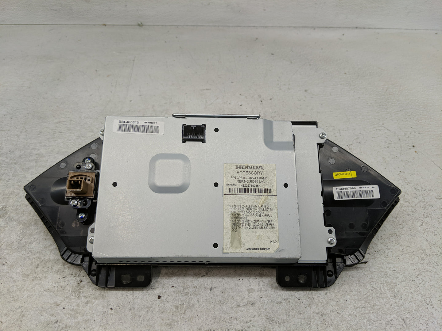 2014-2017 Honda Odyssey Radio AM FM Cd Player Receiver Replacement P/N:39810-TK8-A110-M1 Fits Fits 2014 2015 2016 2017 OEM U