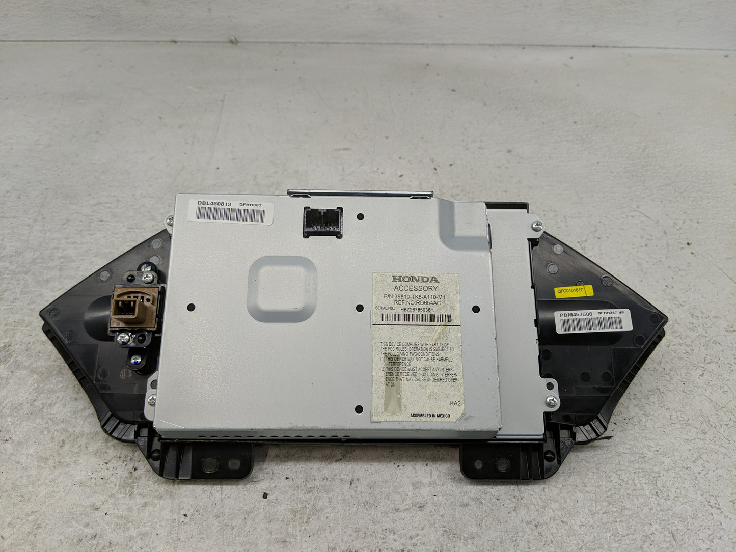 2014-2017 Honda Odyssey Radio AM FM Cd Player Receiver Replacement P/N:39810-TK8-A110-M1 Fits Fits 2014 2015 2016 2017 OEM U