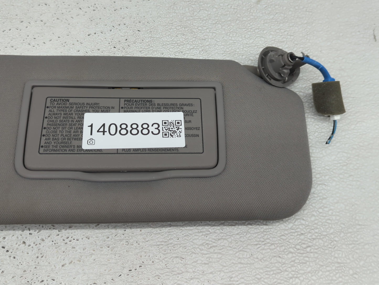 2011-2017 Honda Odyssey Sun Visor Shade Replacement Passenger Right Mirror Fits Fits 2011 2012 2013 2014 2015 2016 2017 OEM 
