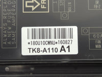 2011-2017 Honda Odyssey Fusebox Fuse Box Panel Relay Module P/N:TK8-A110-A1 Fits Fits 2011 2013 2014 2015 2016 2017 OEM Used
