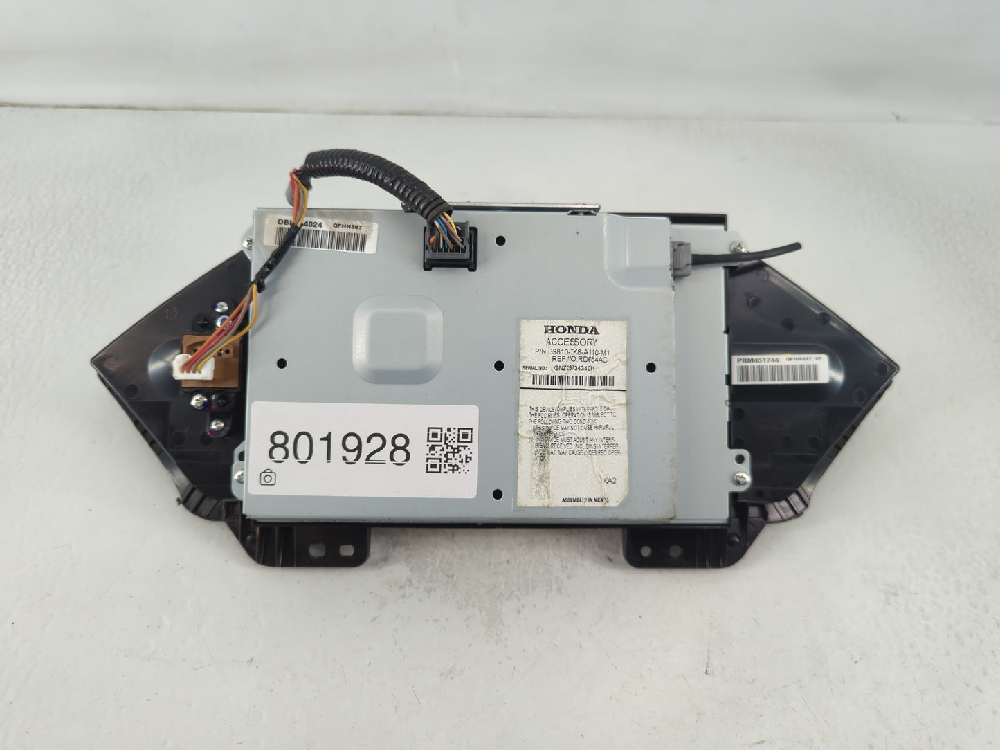 2017 Honda Odyssey Am Fm Cd Player Radio Receiver - Oemusedautoparts1.com