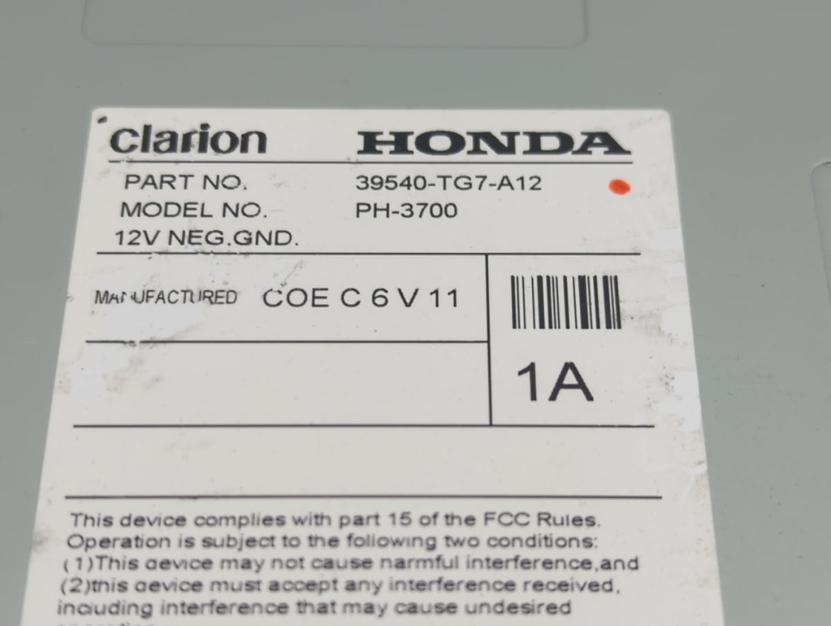 2017 Honda Pilot Information Radio Display Screen Black - Oemusedautoparts1.com